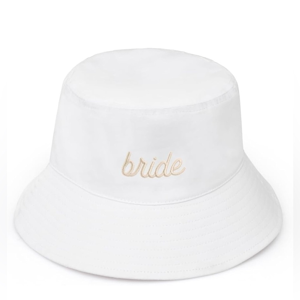 White Bride Bucket Hat